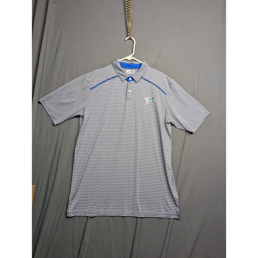 Russell Men's L‎ (42-44) Florida Gators Striped Polo Shirt